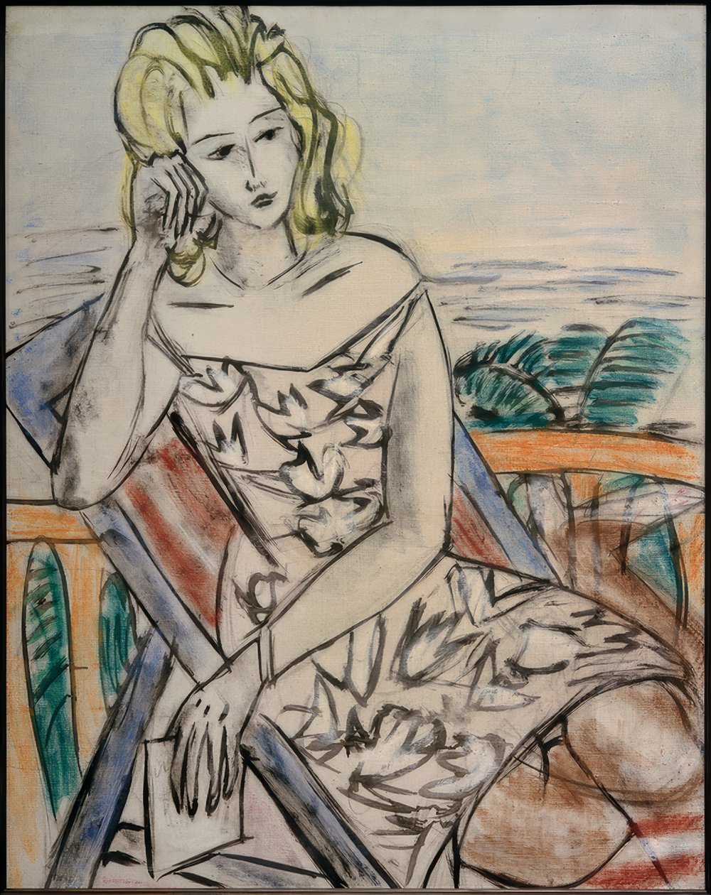 Nuoren tytön muotokuva tekijältä Max Beckmann