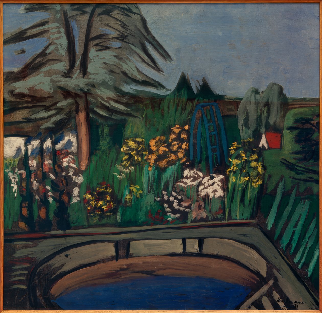 Kukkiva puutarha tekijältä Max Beckmann