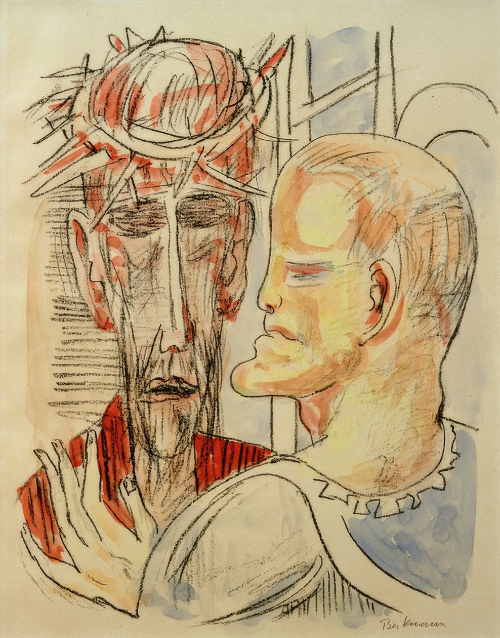 KRISTUS JA Pilatus (Kristus ja Pilatus) tekijältä Max Beckmann