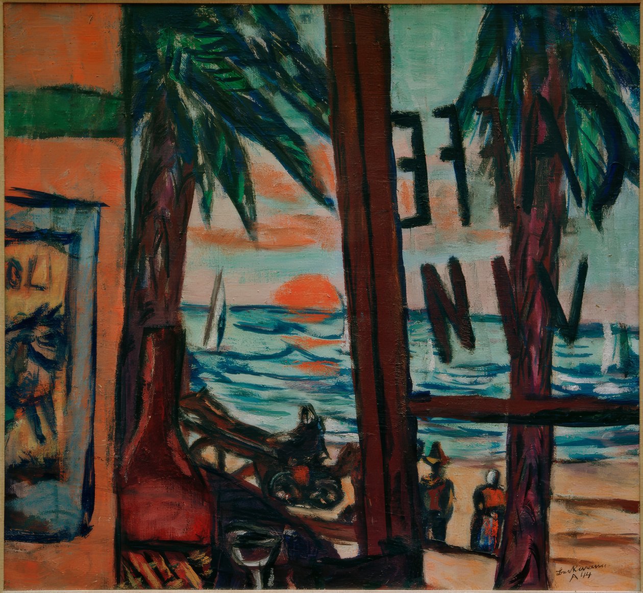 Kahvila Bandol tekijältä Max Beckmann