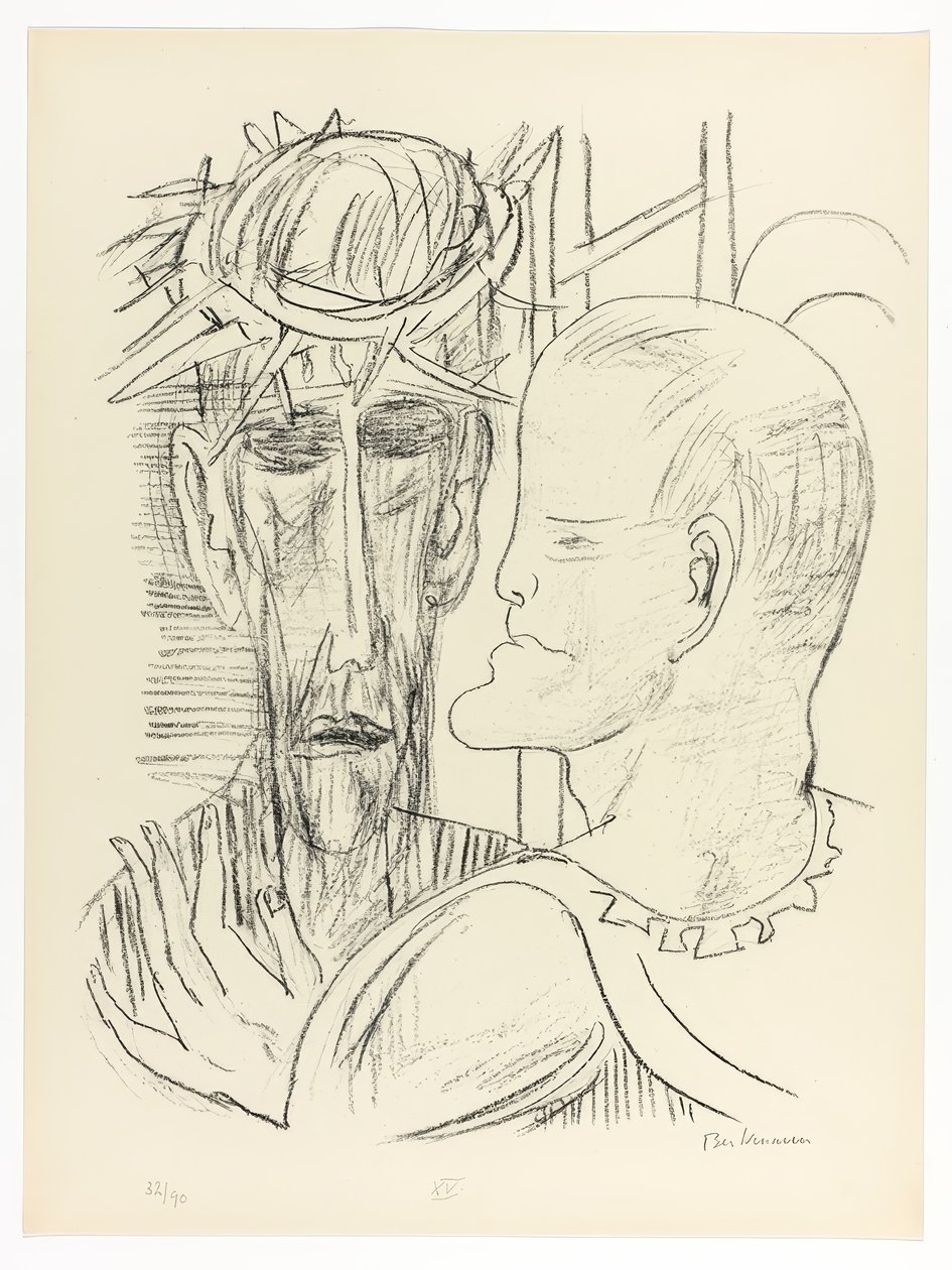 Kristus ja Pilatus, levy 15 julkaisusta Day and Dream tekijältä Max Beckmann
