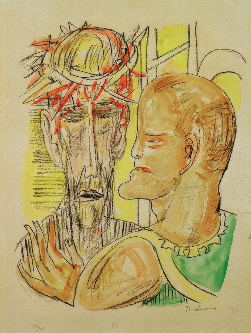 Kristus ja Pilatus tekijältä Max Beckmann