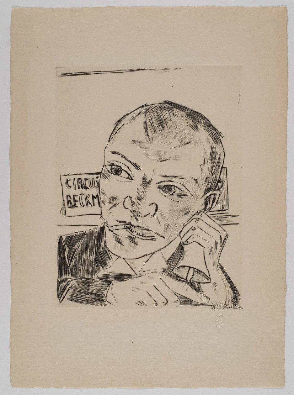 Kuuluttaja (omakuva) tekijältä Max Beckmann