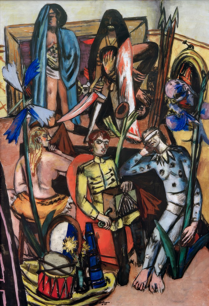 Leiermann (Elämän laulu) tekijältä Max Beckmann