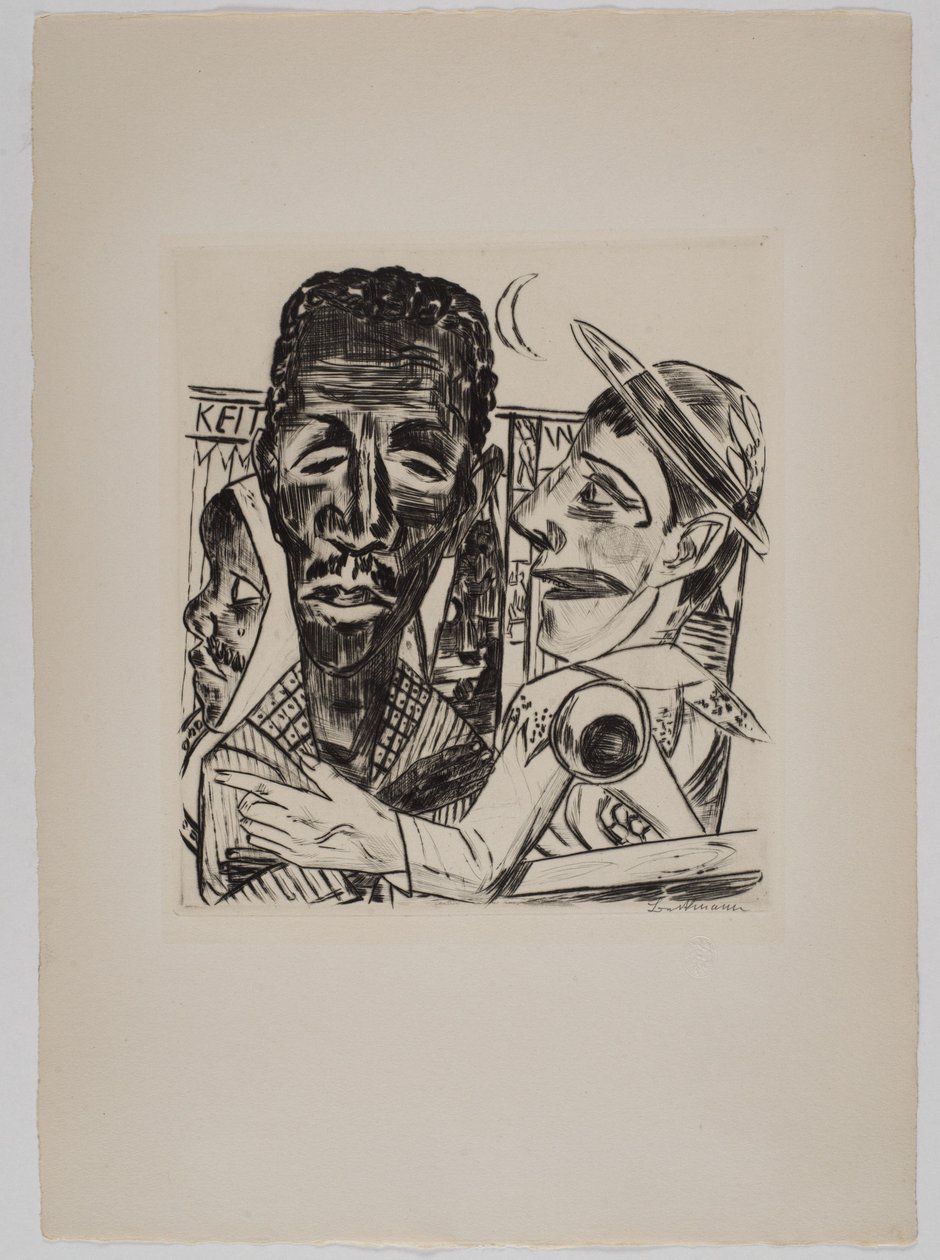 "Musta mies" tekijältä Max Beckmann