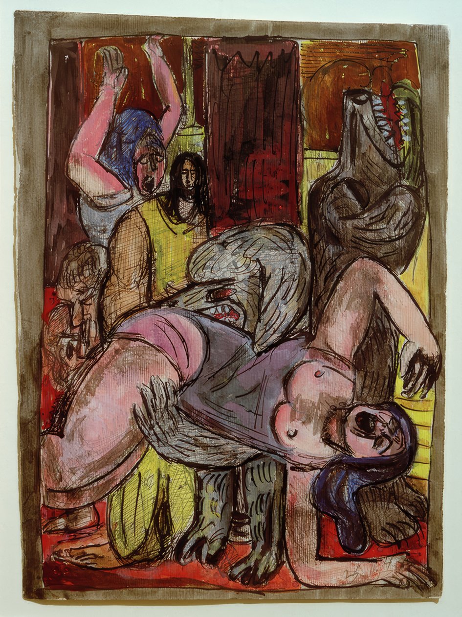 Koirat ovat kasvamassa tekijältä Max Beckmann