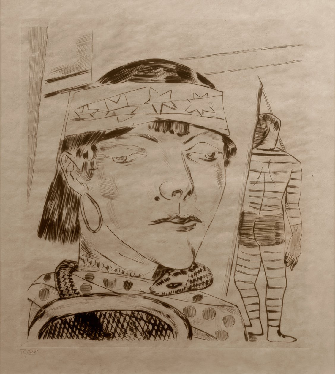 Käärmeen nainen tekijältä Max Beckmann