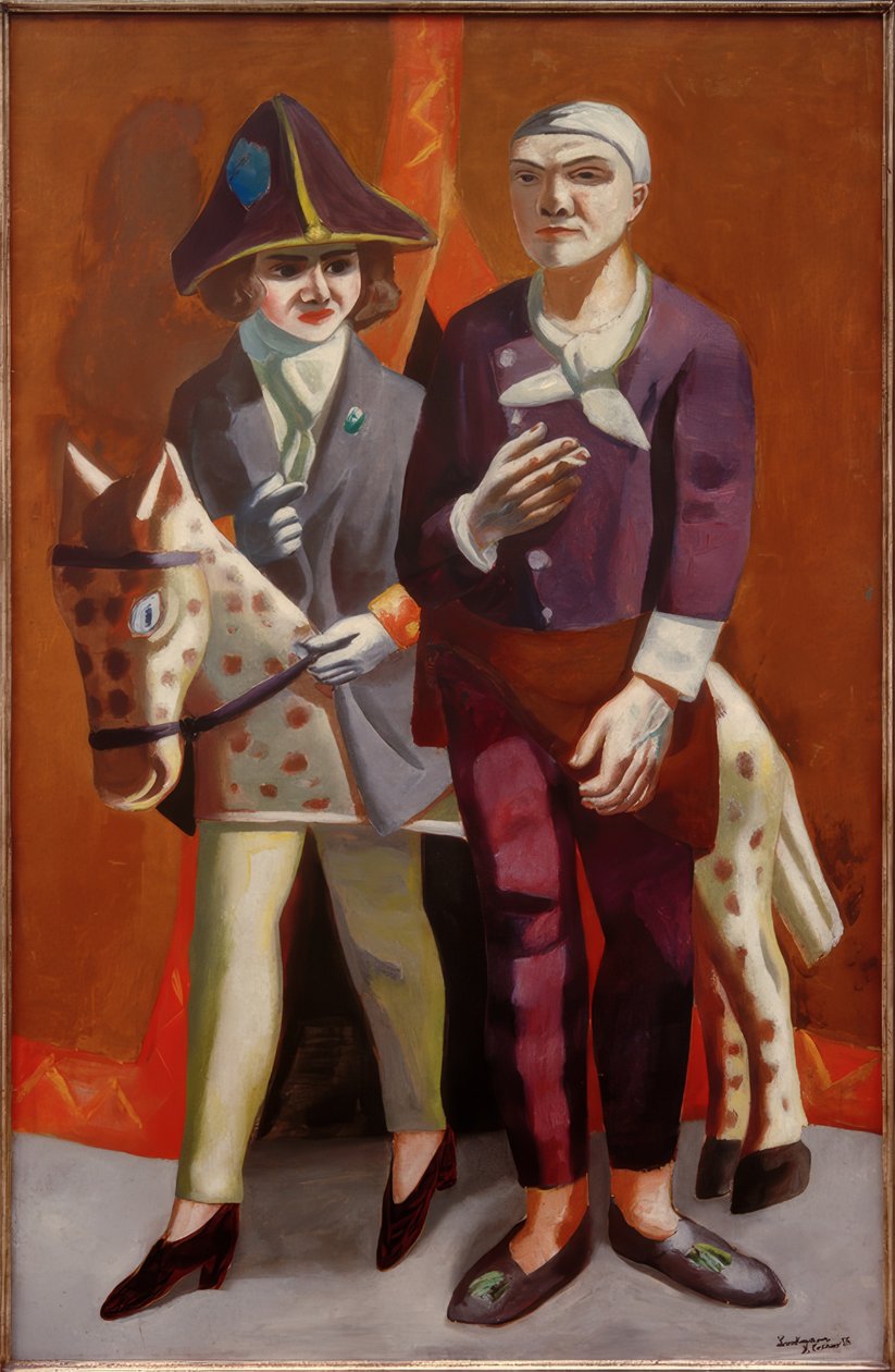 Karnevaali kaksoismuotokuva tekijältä Max Beckmann