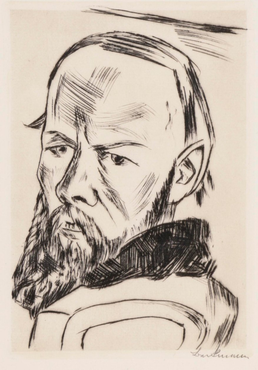 Dostojevski II, 1921. tekijältä Max Beckmann