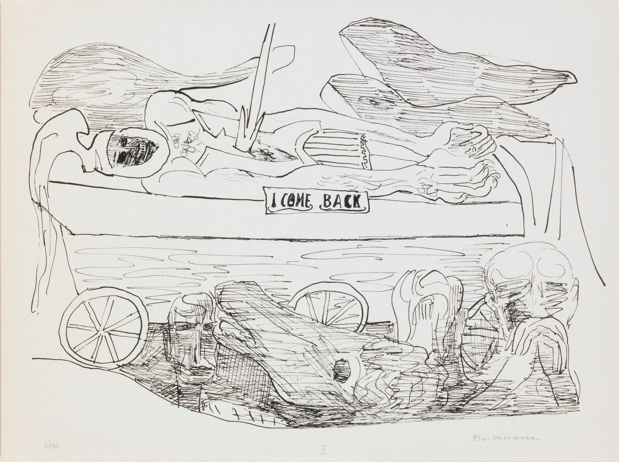Dream of War, levy 10 portfoliosta "Day and Dream" tekijältä Max Beckmann