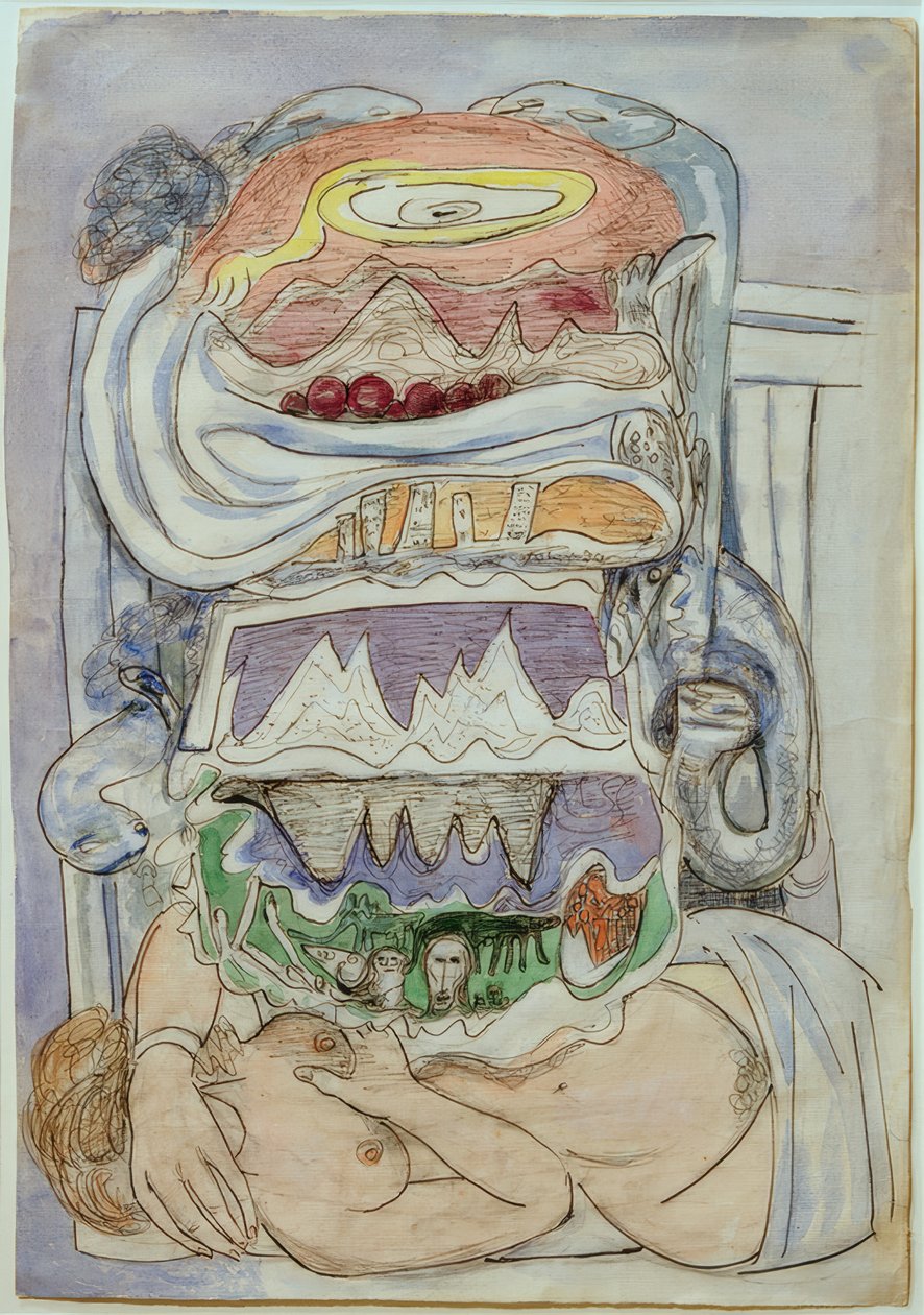 Unelma maailmankartasta (universumi) tekijältä Max Beckmann