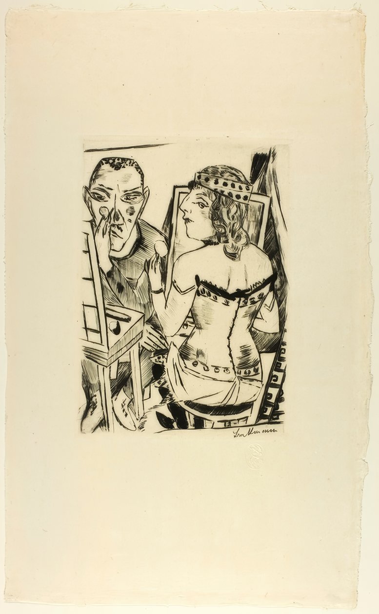 Pukuhuone, levy kaksi Jahrmarktilta tekijältä Max Beckmann