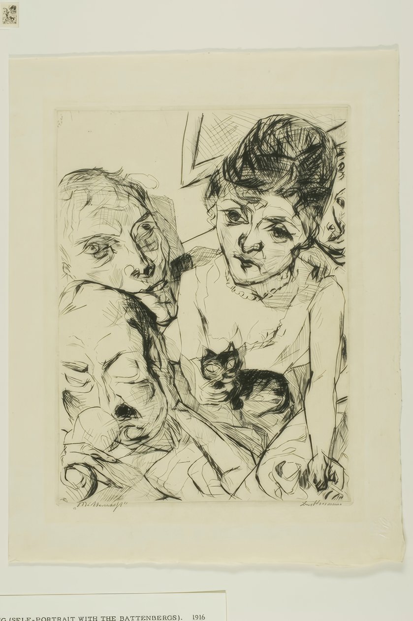 Ilta, levy kymmenen kasvoilta tekijältä Max Beckmann