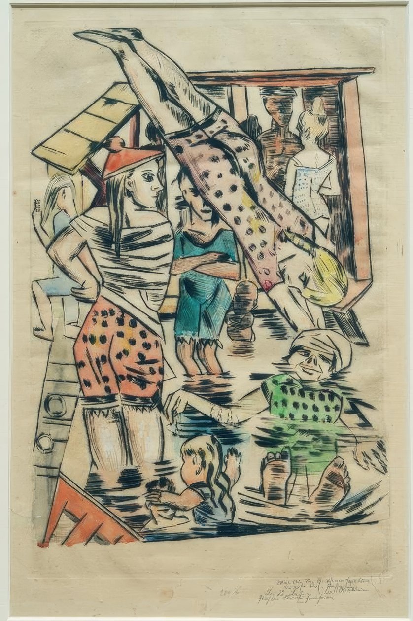 Naisten kylpy tekijältä Max Beckmann