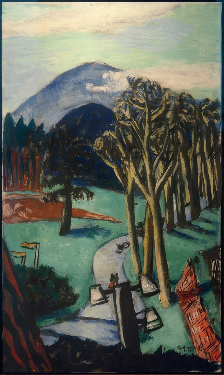 Baden-Badenin golfkenttä tekijältä Max Beckmann