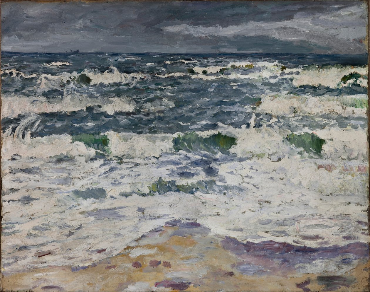 Harmaa päivä meren rannalla tekijältä Max Beckmann