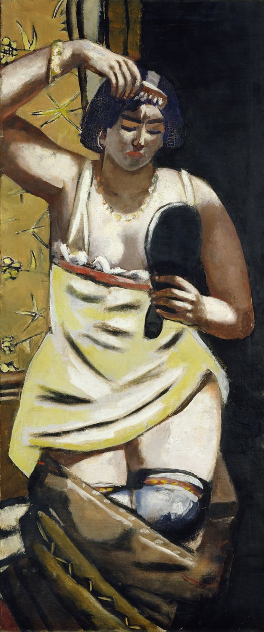 Mustalainen nainen tekijältä Max Beckmann