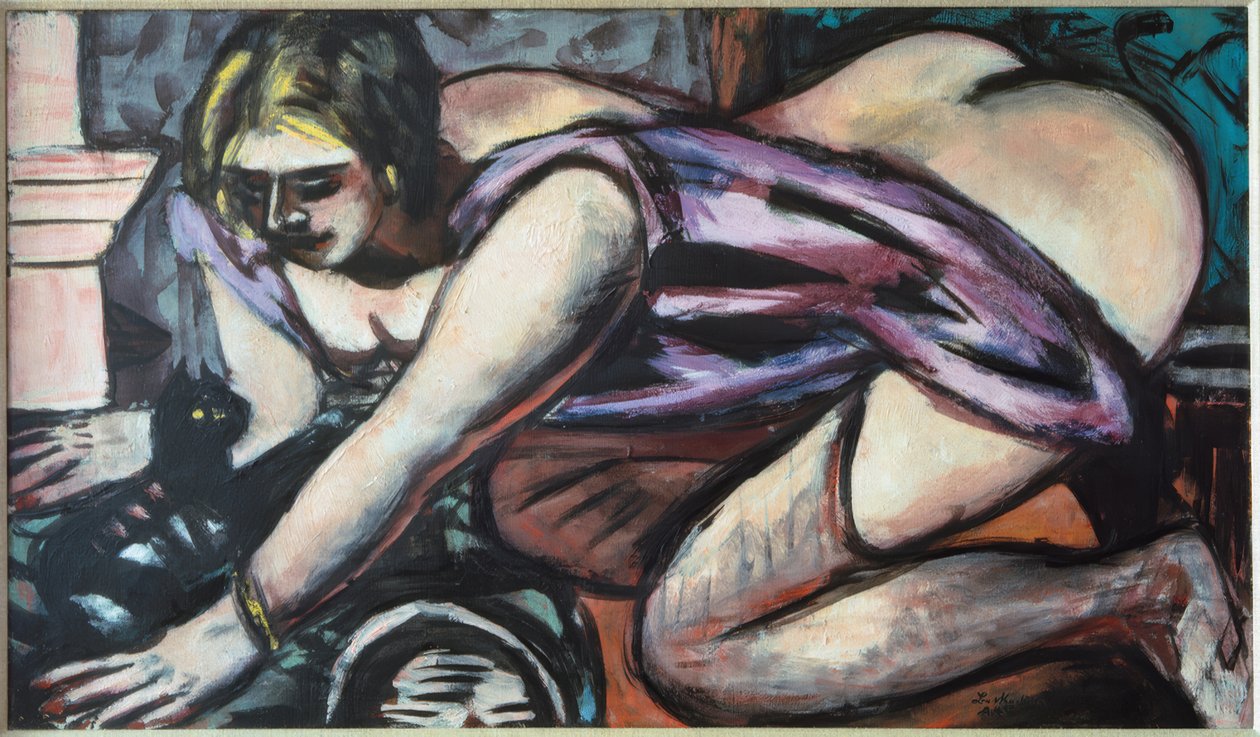 Puolitoimi kissan kanssa tekijältä Max Beckmann