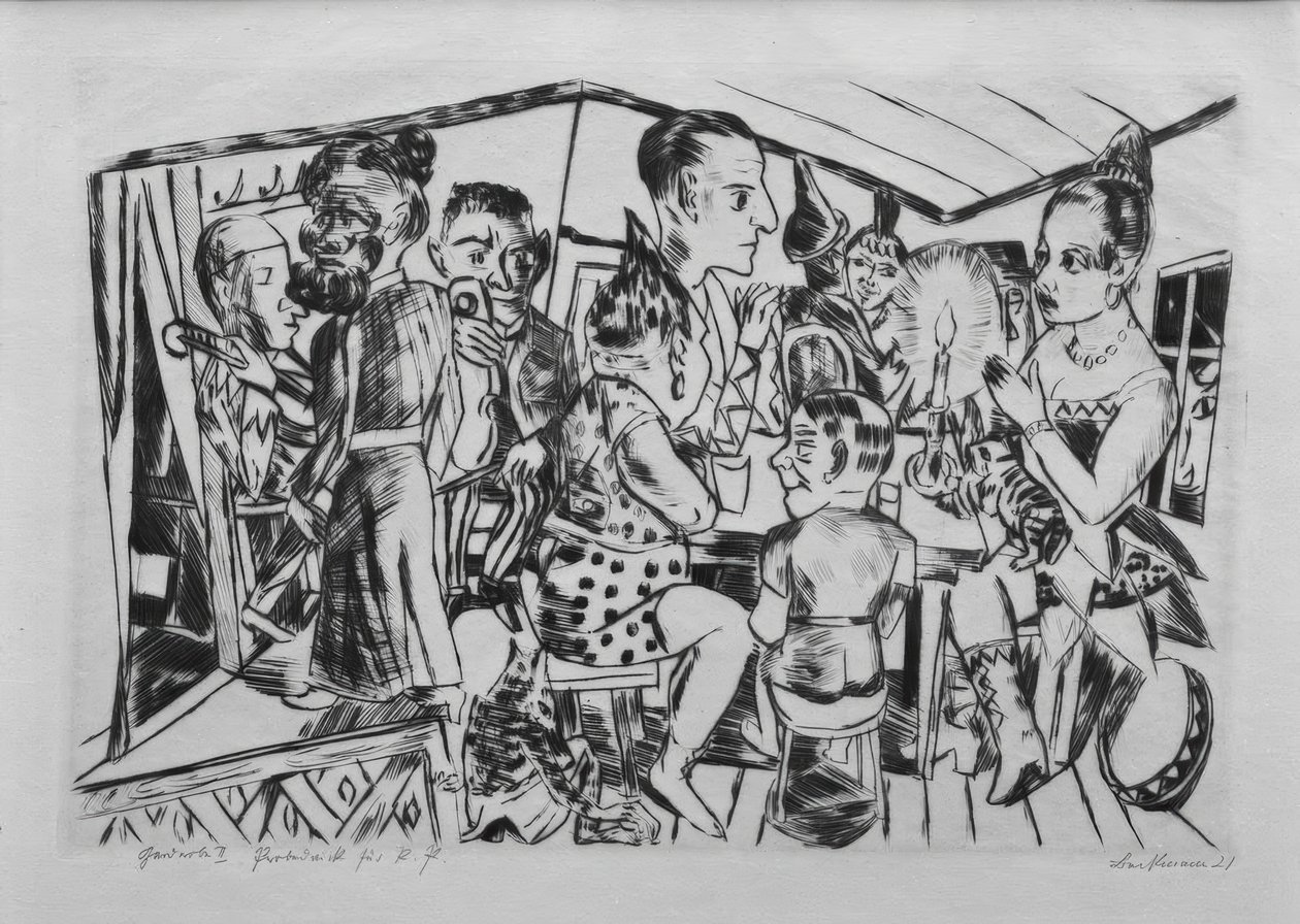 Kulissien takana tekijältä Max Beckmann