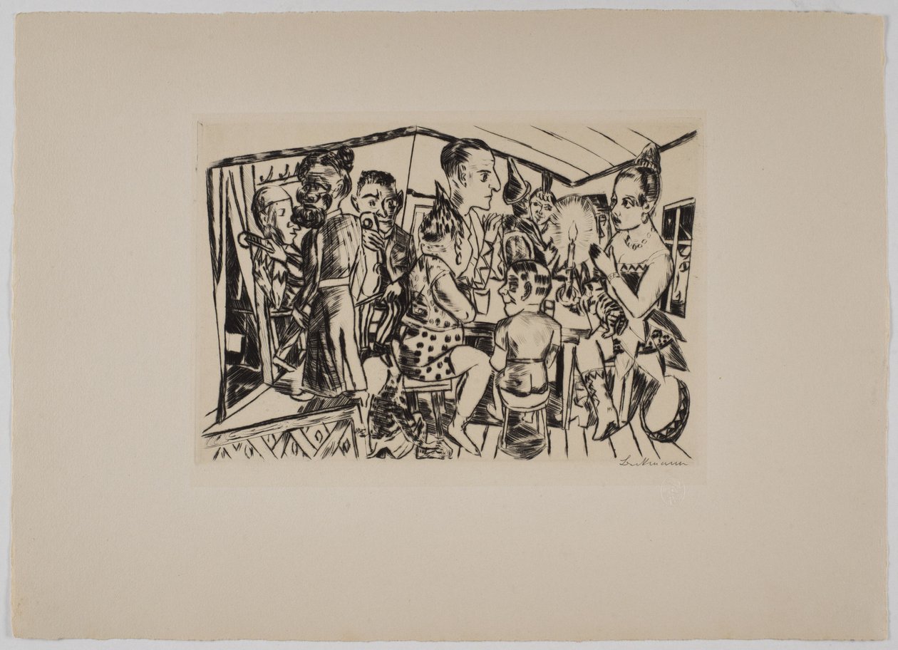 Kulissien takana tekijältä Max Beckmann