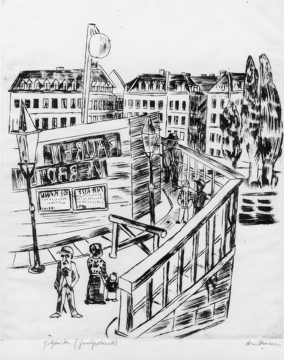 Puinen silta tekijältä Max Beckmann