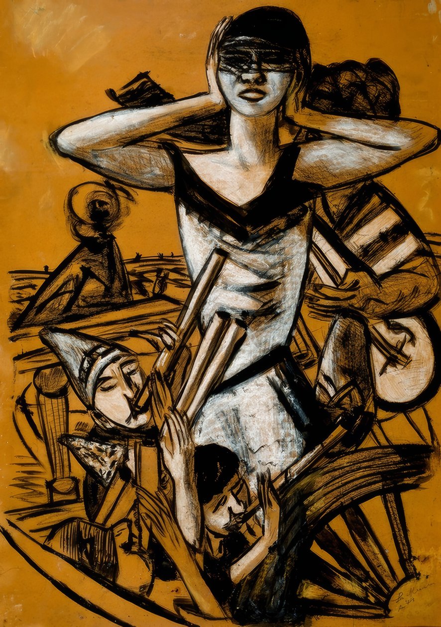 Karnevaali Napolissa tekijältä Max Beckmann