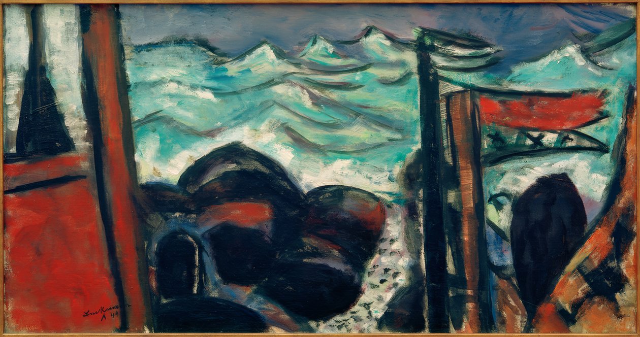 Pieni myrskyinen meri tekijältä Max Beckmann