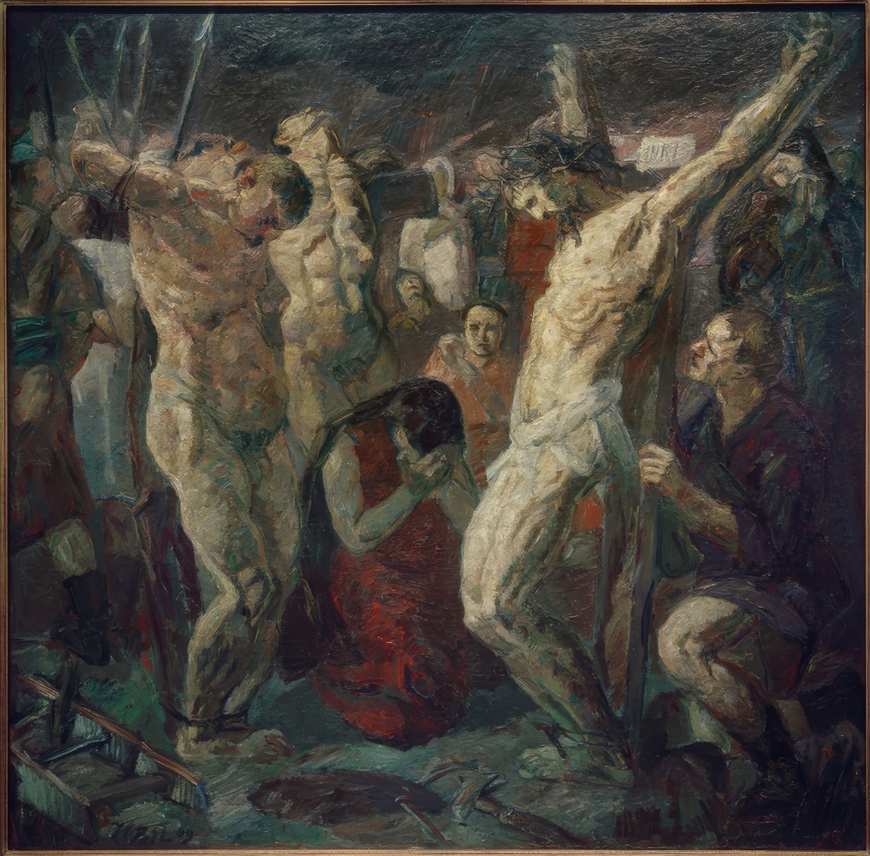 ristiinnaulitseminen tekijältä Max Beckmann