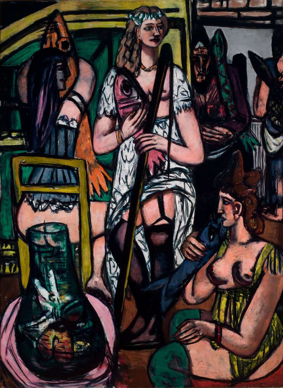 Suuri naiskuva. Kalastajanaisia tekijältä Max Beckmann