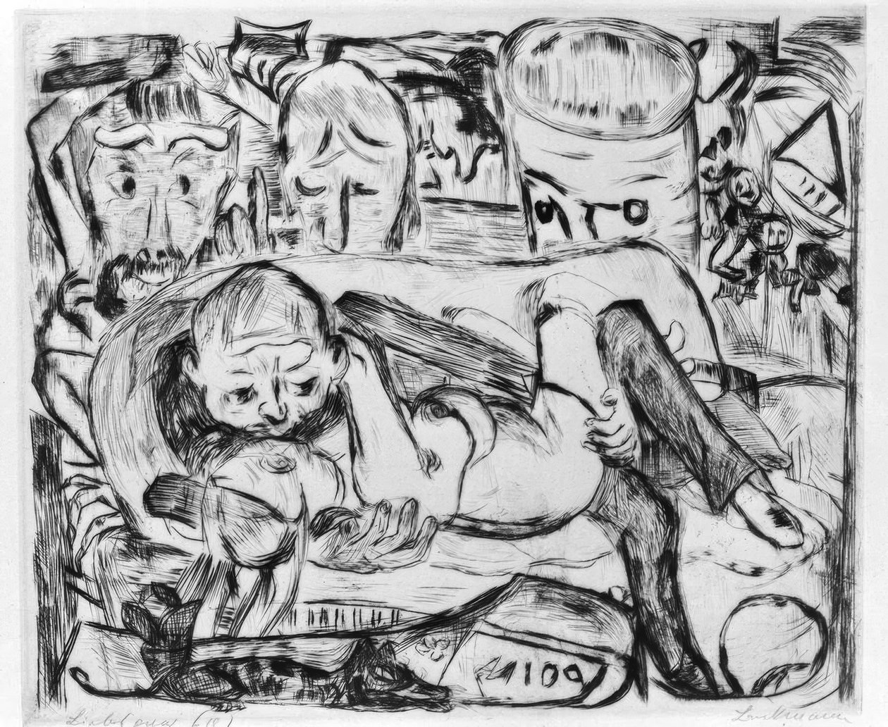 Rakastajat II tekijältä Max Beckmann