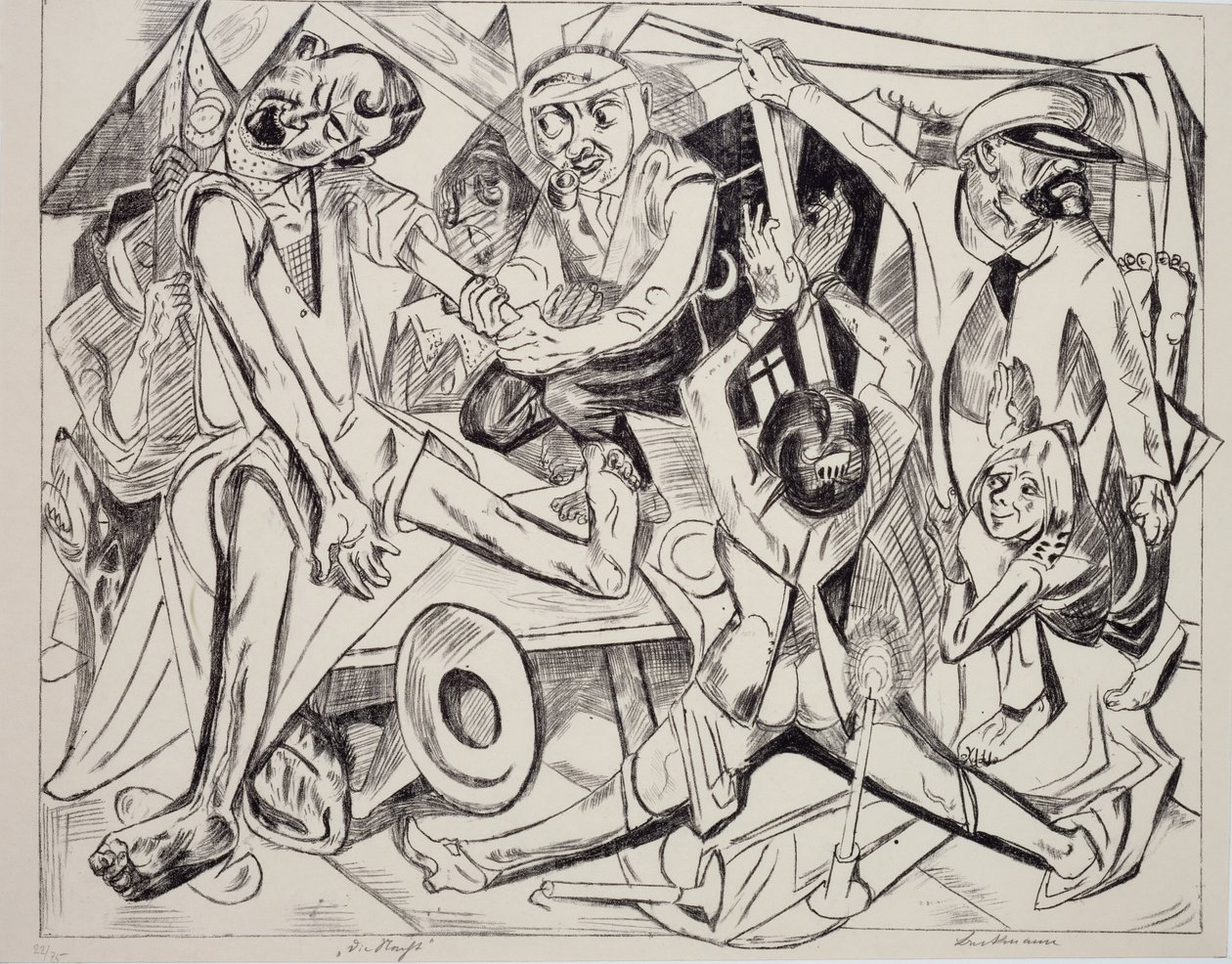 Malepatrus, Max Beckmann (1884-1950), litografia. Saksa, 1900-luku. tekijältä Max Beckmann