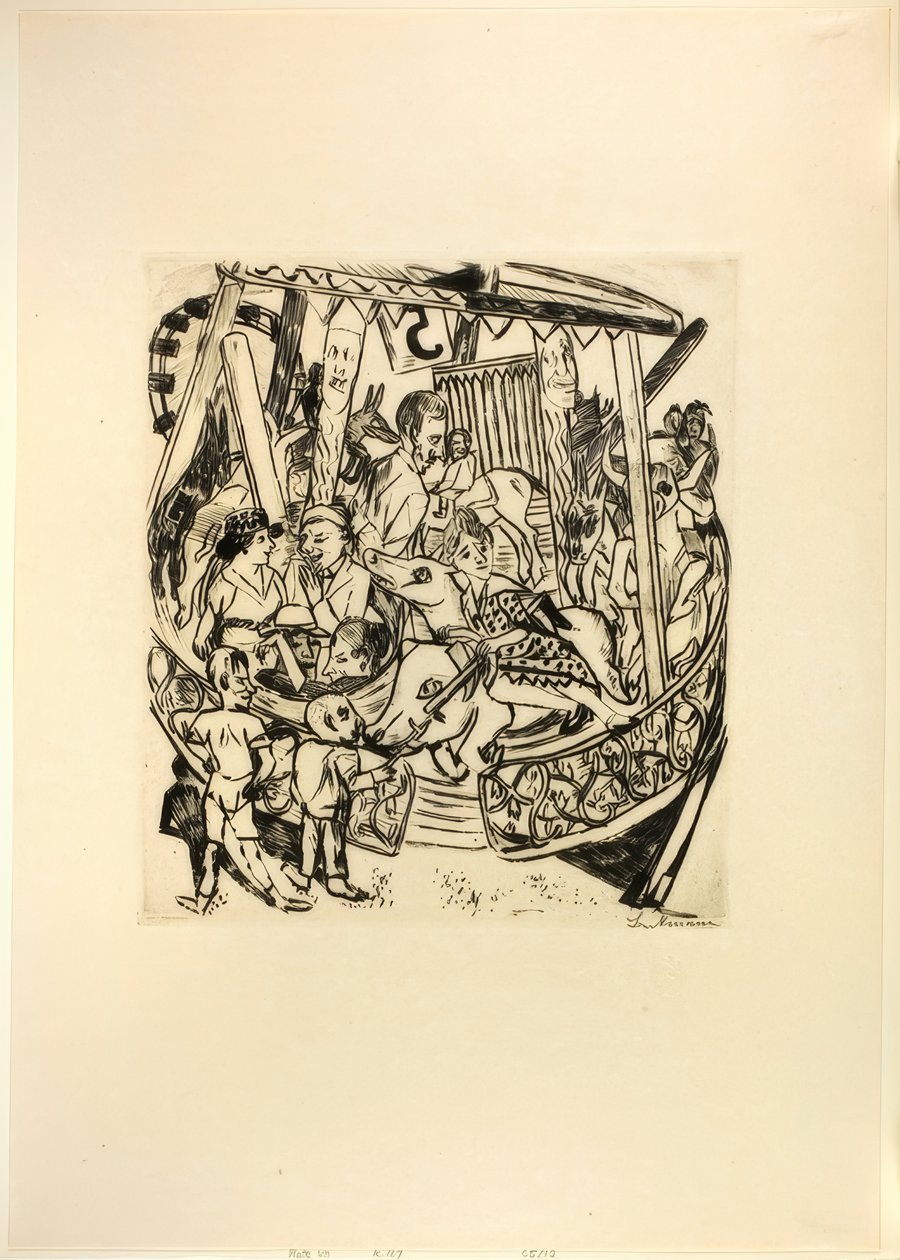 Merry-Go-Round, levy seitsemän Jahrmarktilta tekijältä Max Beckmann