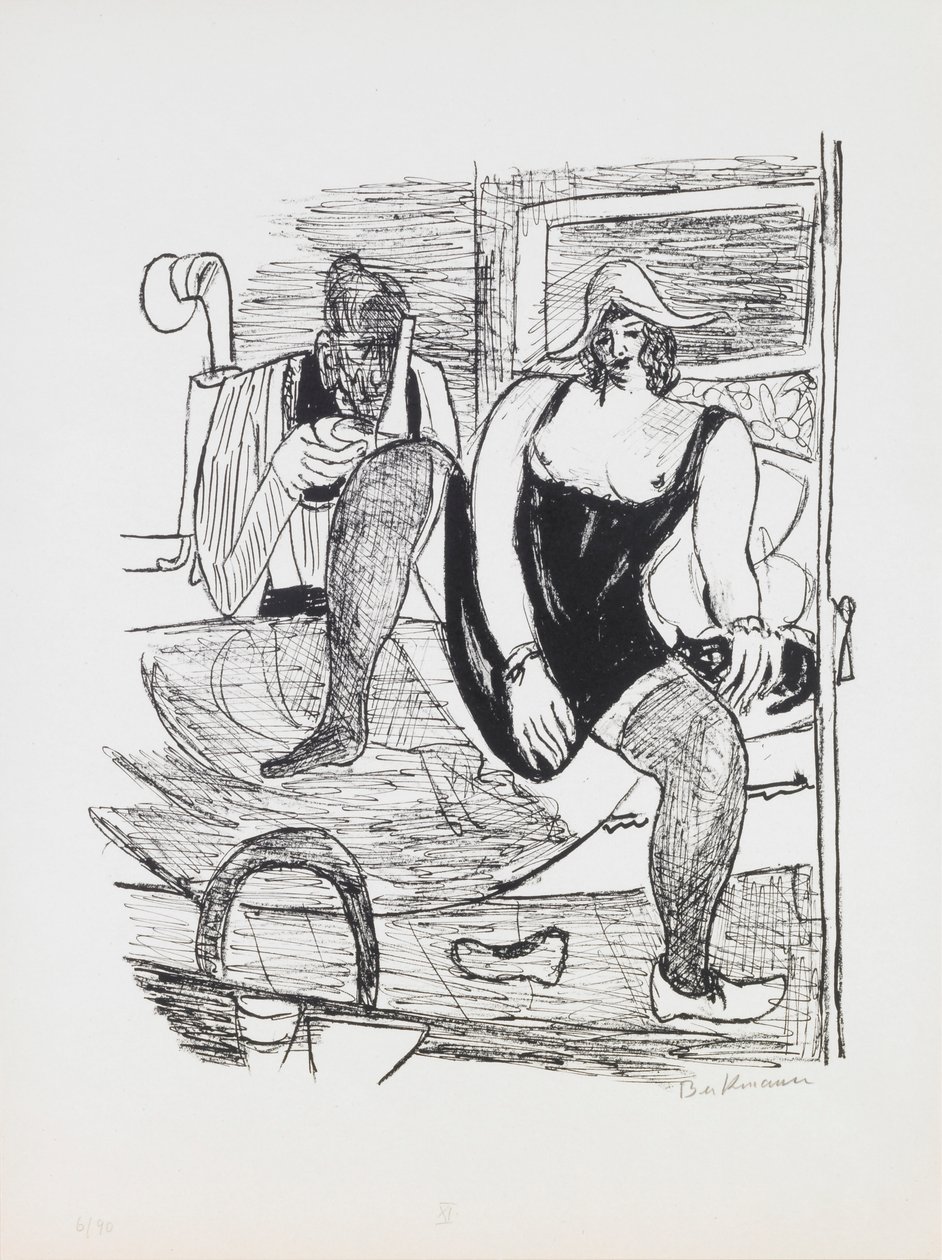 Aamu, levy 11 portfoliosta "Päivä ja unelma" tekijältä Max Beckmann
