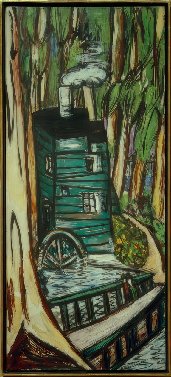 Mylly Eucalyptus Forestissa (Mills College) tekijältä Max Beckmann