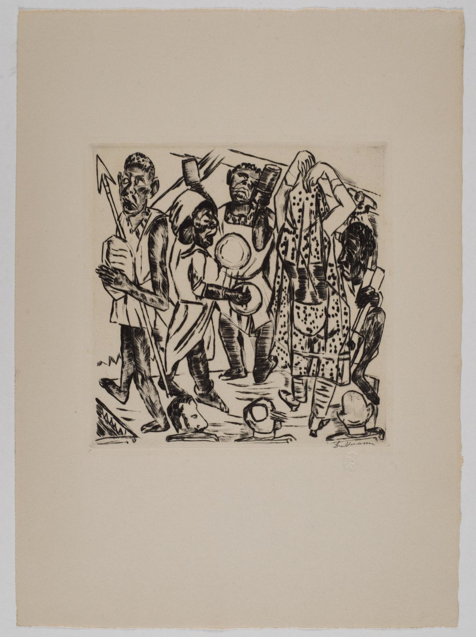 ”Musta tanssi” tekijältä Max Beckmann