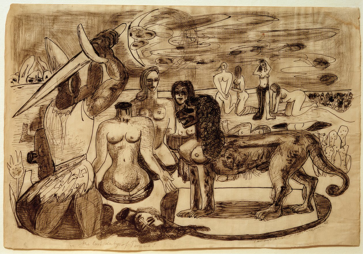 Perseus (Hercules) viimeinen tehtävä tekijältä Max Beckmann
