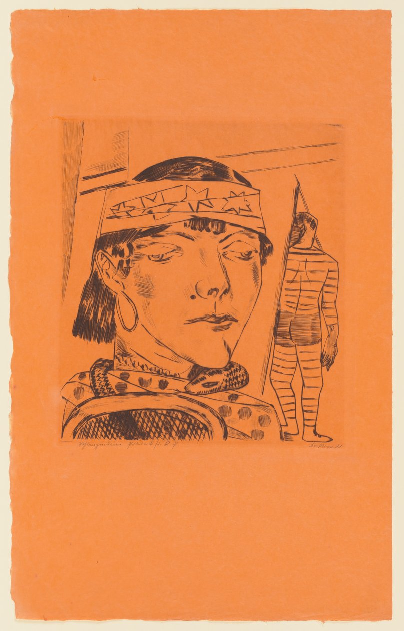 Tafel 10 der Serie: Jährlicher Jahrmarkt tekijältä Max Beckmann