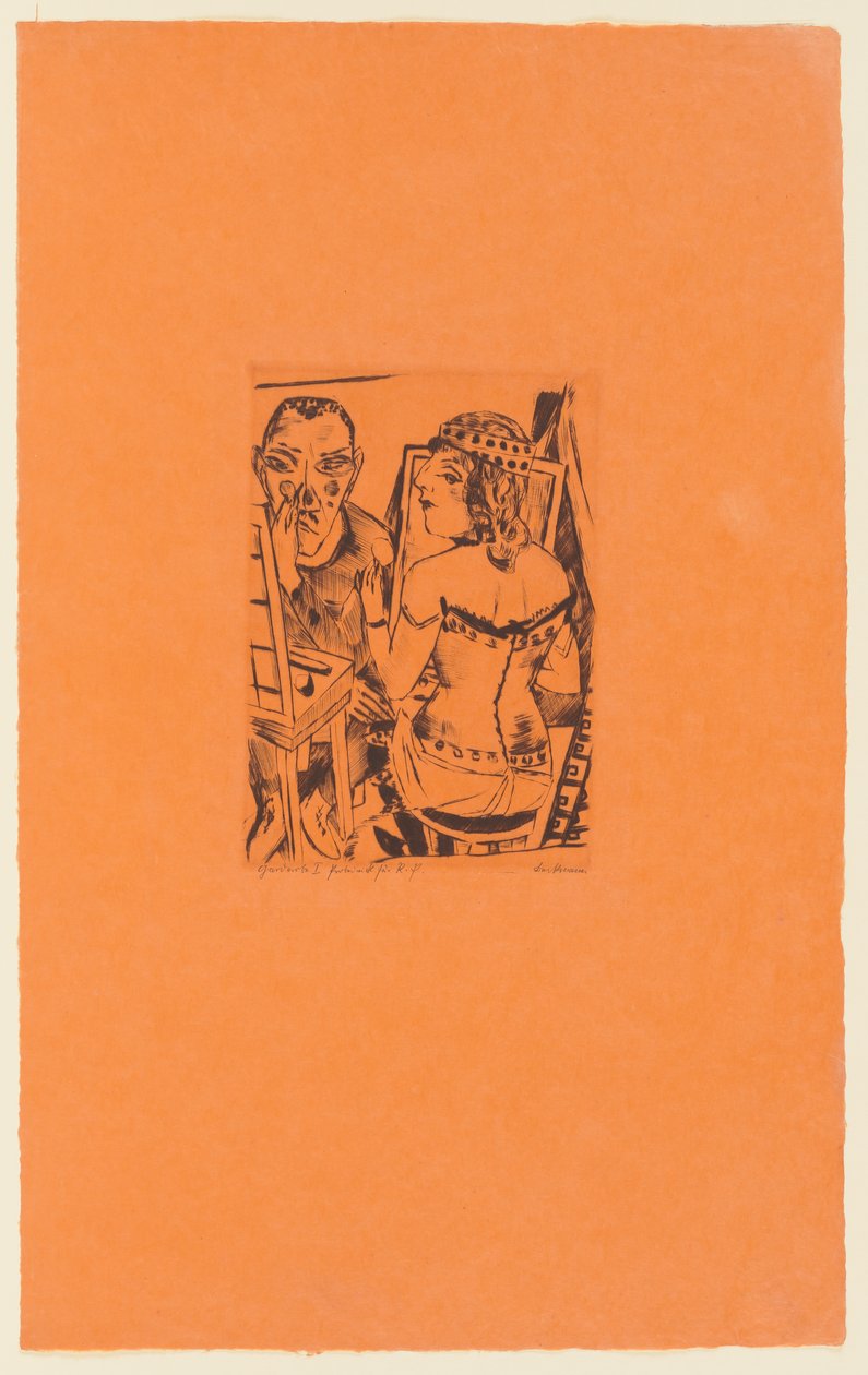 Tafel 2 der Serie: Jährlicher Jahrmarkt tekijältä Max Beckmann