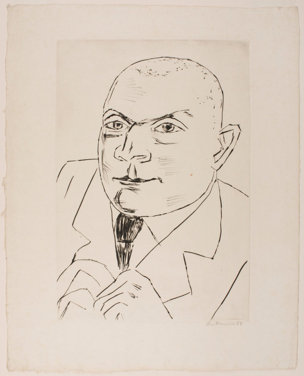 Baron Simolin II:n muotokuva (iso versio) tekijältä Max Beckmann