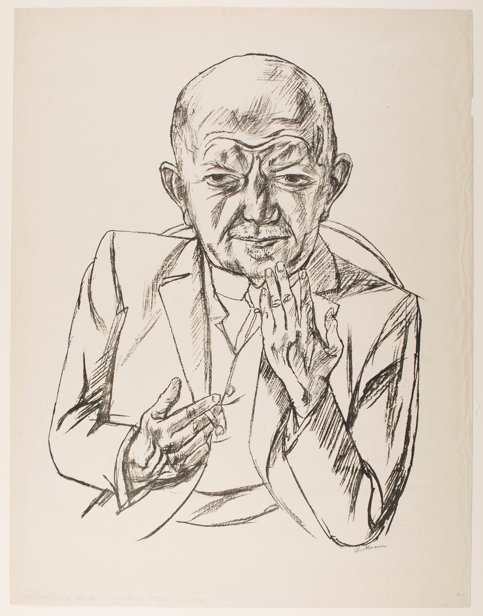 Tohtori Weidnerin muotokuva tekijältä Max Beckmann