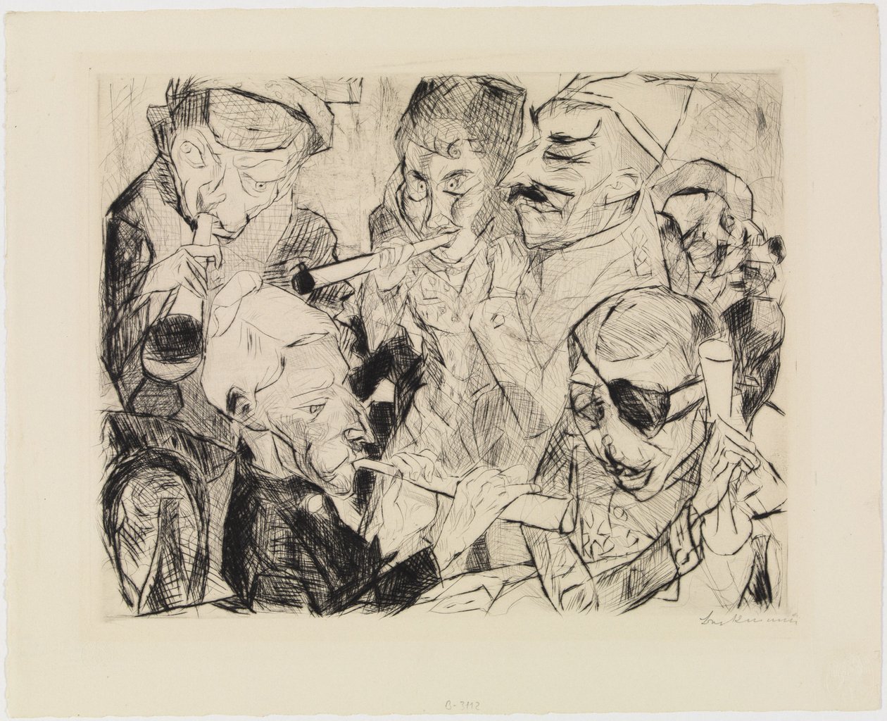 Hyvää uutta vuotta 1917 tekijältä Max Beckmann