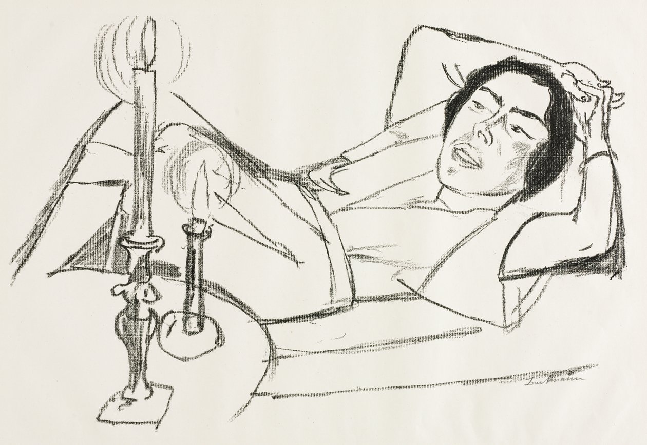 Makaava nainen (Johanna Loebin muotokuva) tekijältä Max Beckmann