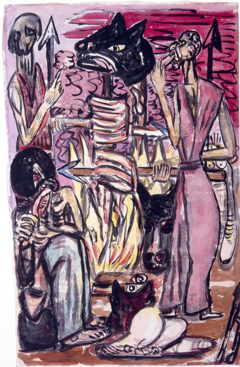 Uhraava ateria tekijältä Max Beckmann