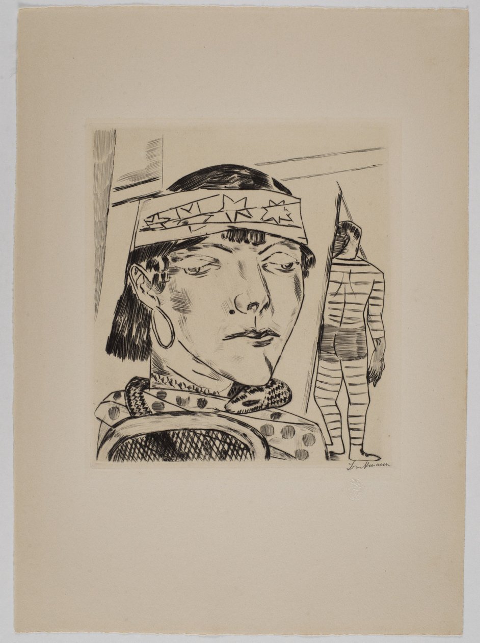 Käärmenainen tekijältä Max Beckmann