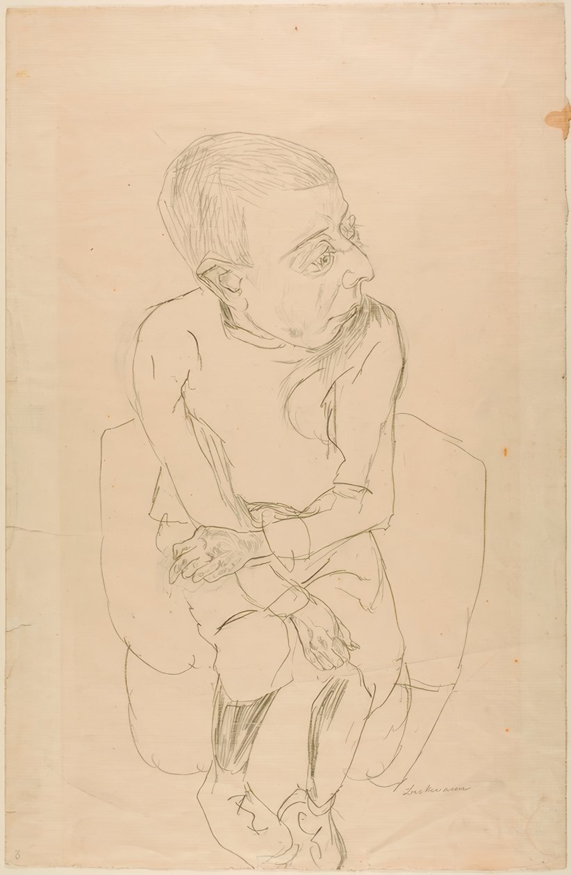 Istuva poika tekijältä Max Beckmann
