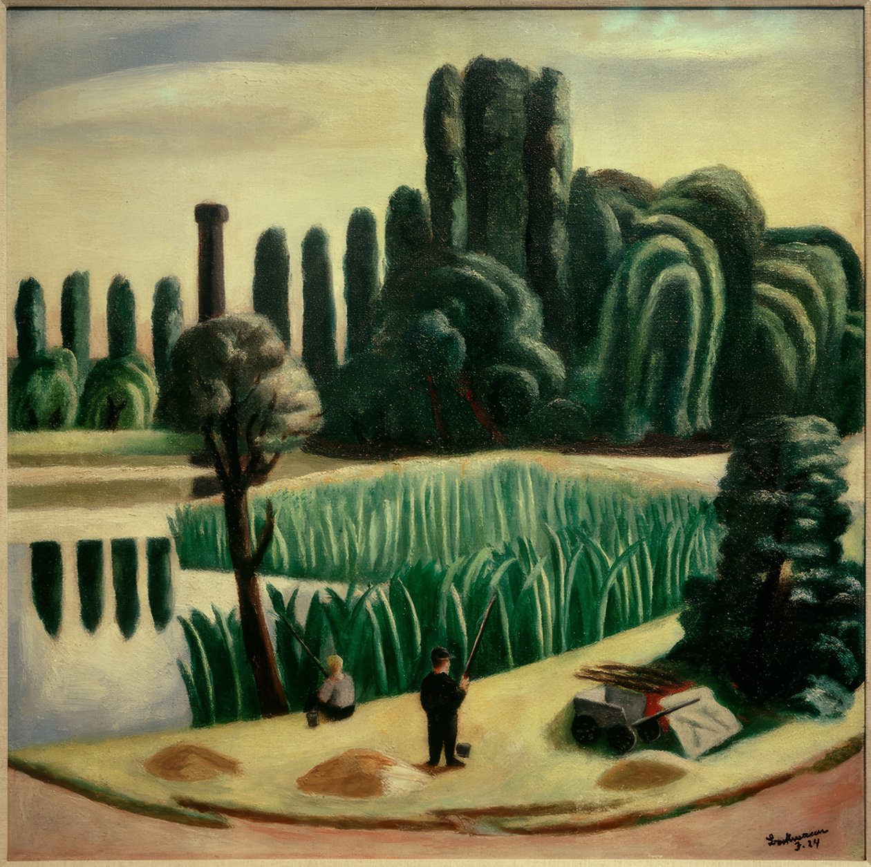 Merimaisema poppeleilla tekijältä Max Beckmann