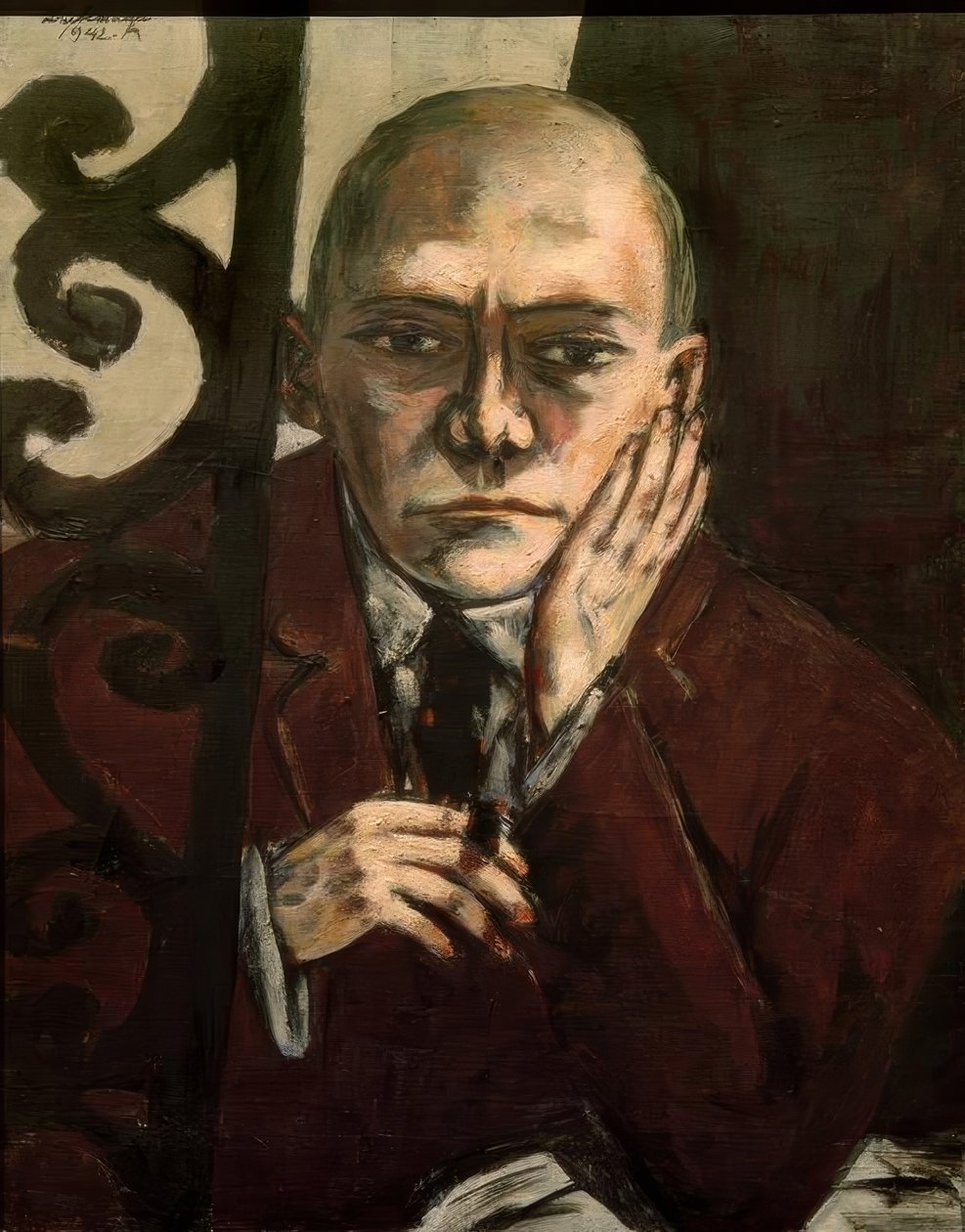 Omakuva baarissa tekijältä Max Beckmann
