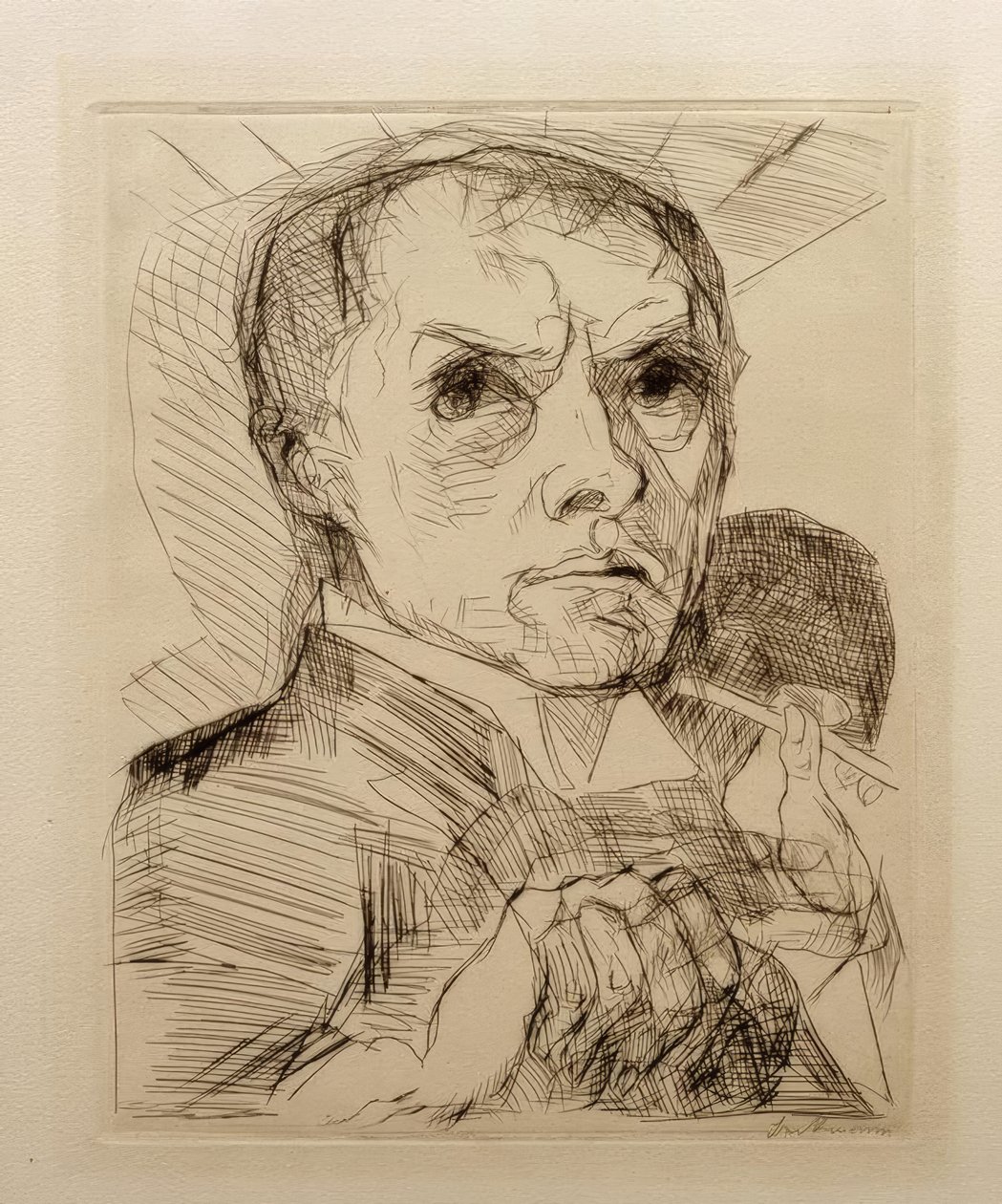 Omakuva kynällä tekijältä Max Beckmann