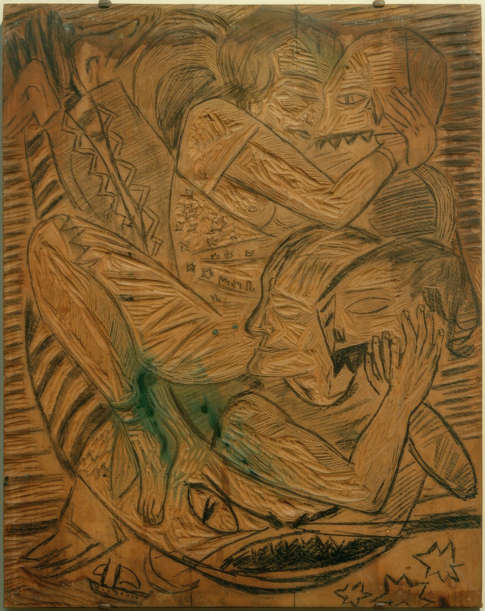 Omakuva, jossa Naïla sirkustaiteilijana tekijältä Max Beckmann