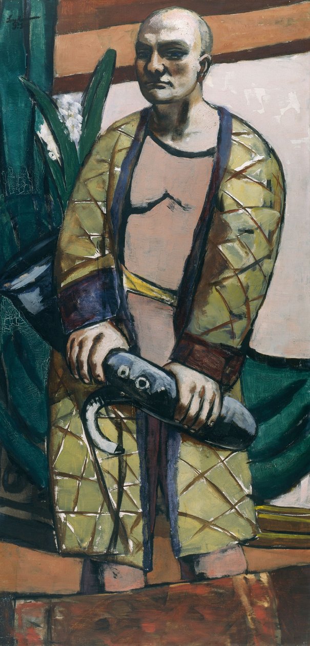 Omakuva saksofonin kanssa tekijältä Max Beckmann